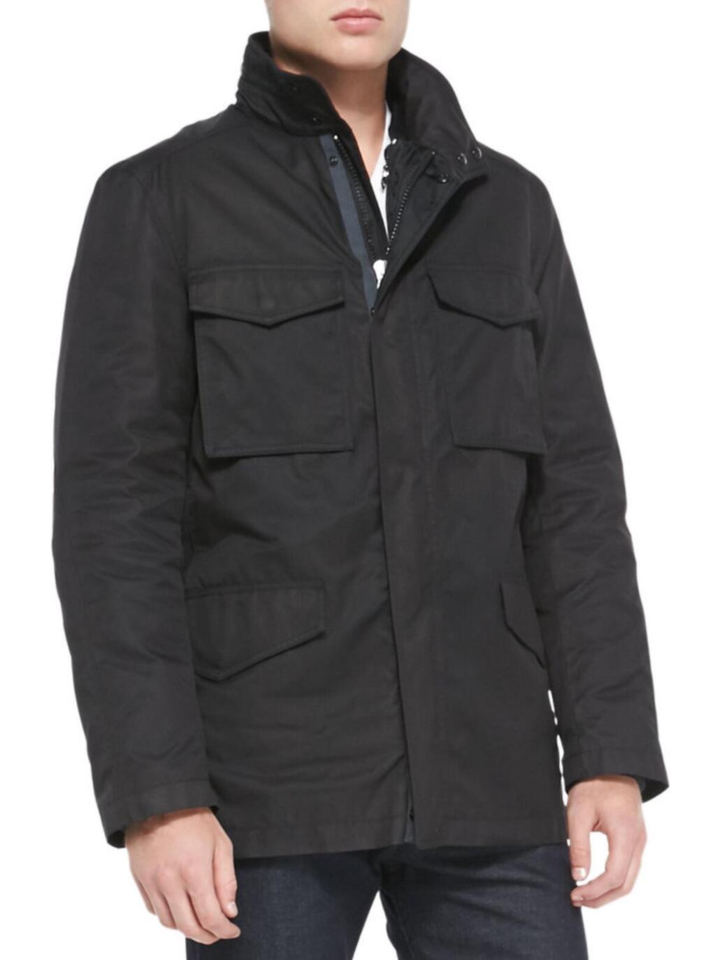 Rag & Bone Field Jacket Hooded Utility Coat Gray Size 38